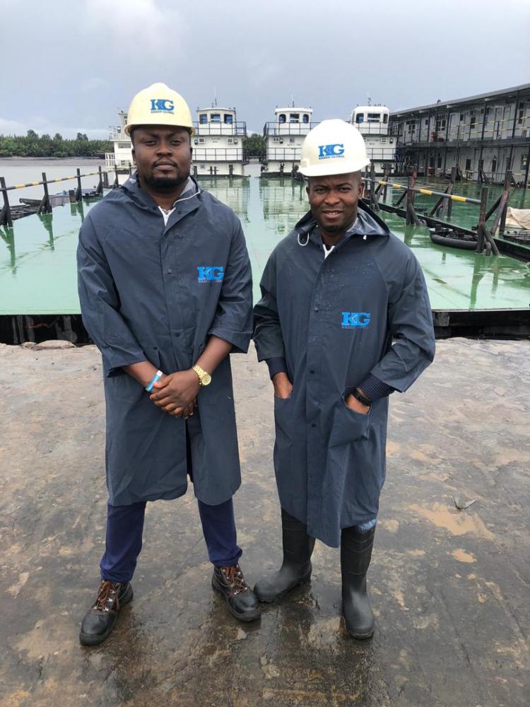 Kaizen Global staff at a marine and offshore support operation